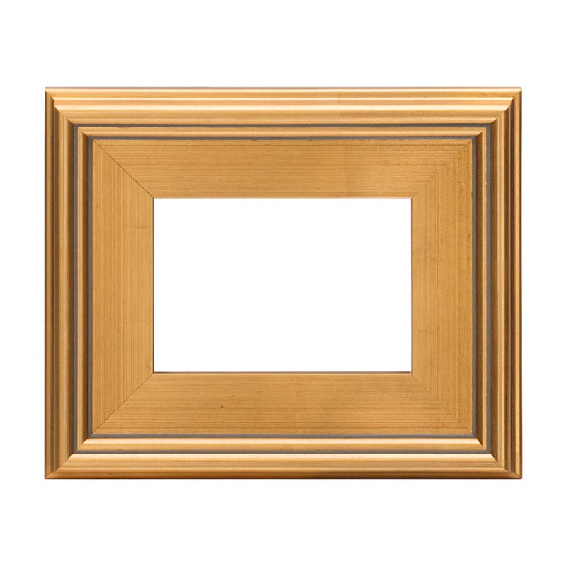 Creative Mark Plein Air Style Frame, Hand Leafed Gold, 5x7-2.75" Wide Moulding with 1/2" Rabbet Depth, Open Back W/O Glazing, Museum Quality, For Art Panels, Stretched Canvas, Pictures & More - Image 1